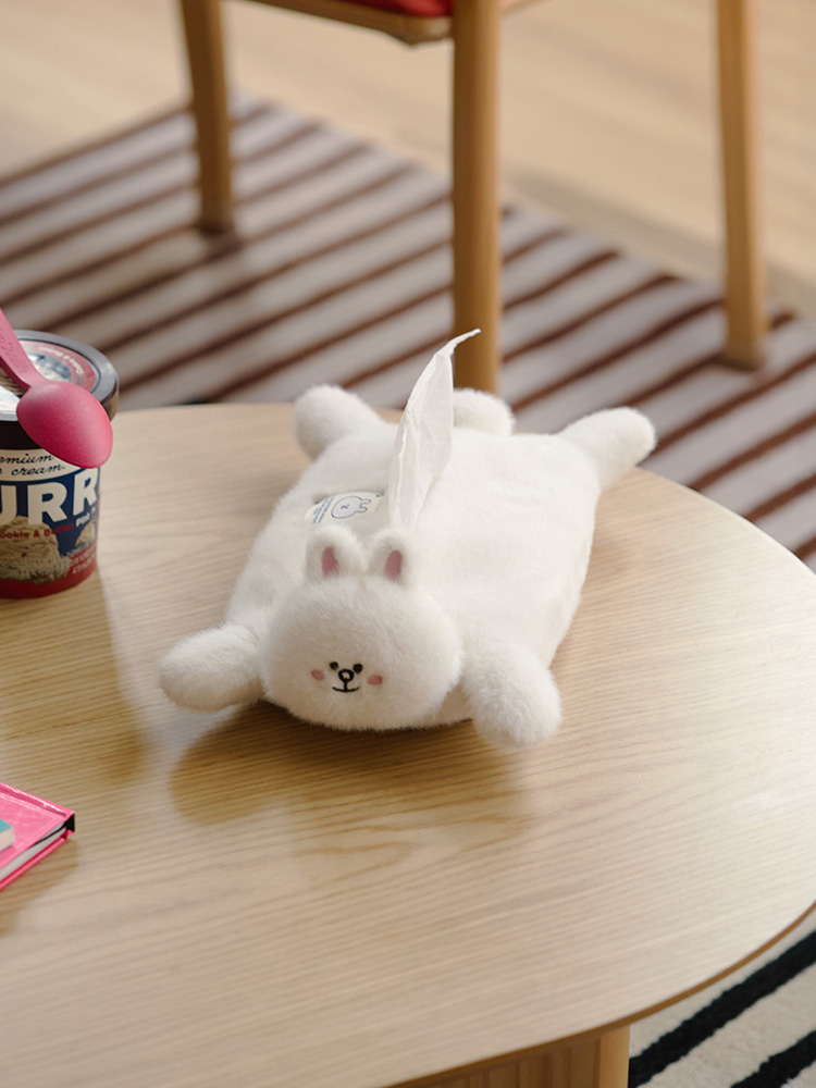 ぬいぐるみティッシュケース(HUG BROWN) コニー | LINE FRIENDS