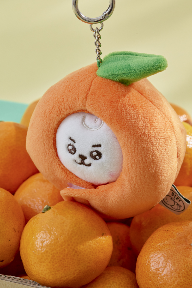 送料無料 通販 ファッション 着ぐるみキーリング(ORANGE ベビー PARTY) FRIENDS LINE | RJ キャラクターグッズ