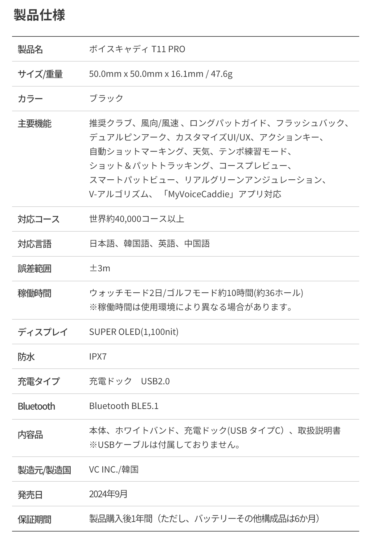 T11PRO > ボイスキャディ T11PRO > ボイスキャディ